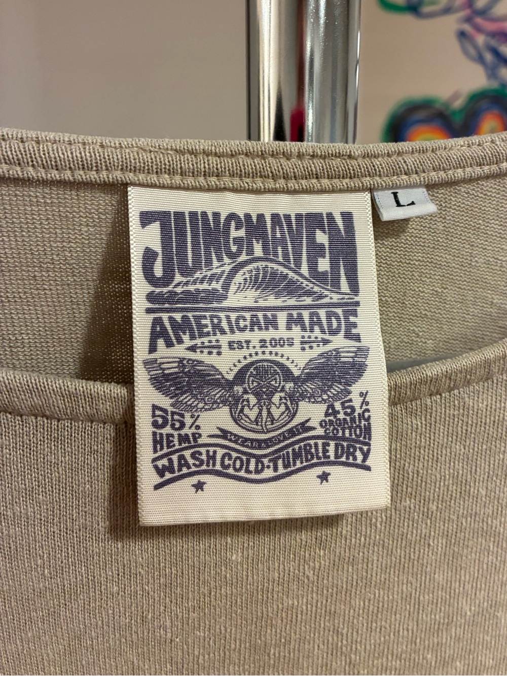 Jungmaven Women's Short Sleeve Linen Tee - Picture 3 of 3